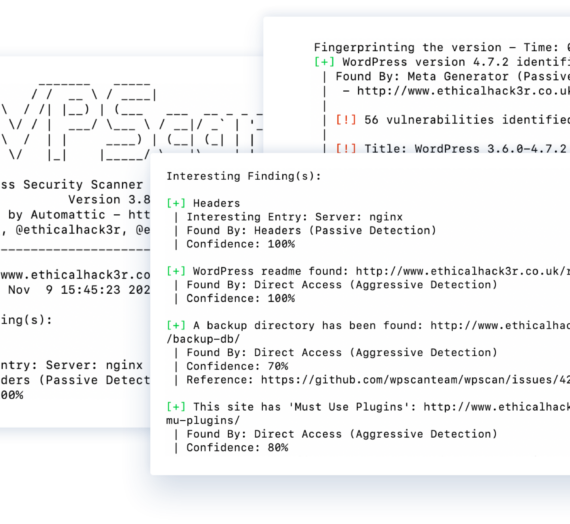 Utilisation de WPScan le scanner de vulnérabilités WordPress